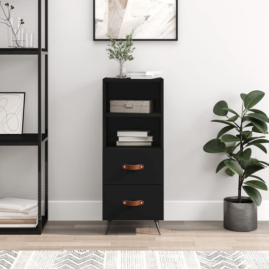 Sideboard Schwarz 34,5x34x90 cm Holzwerkstoff - Pazzar.ch