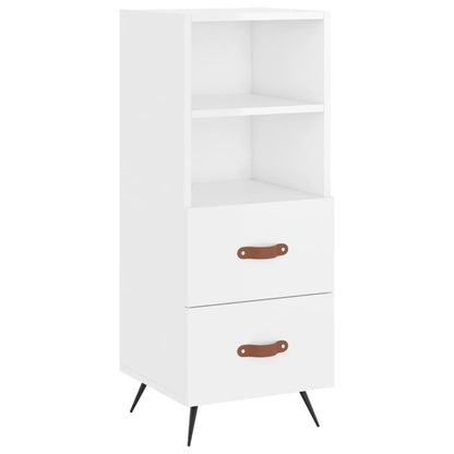 Sideboard Hochglanz-Weiß 34,5x34x90 cm Holzwerkstoff - Pazzar.ch