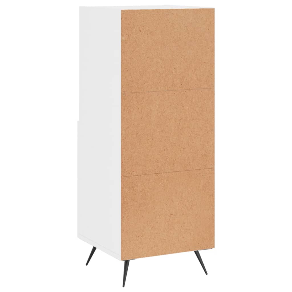 Sideboard Hochglanz-Weiß 34,5x34x90 cm Holzwerkstoff - Pazzar.ch