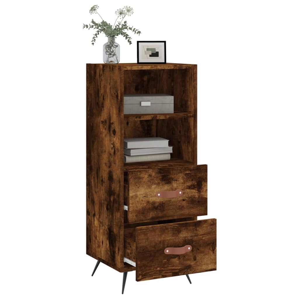 Sideboard Räuchereiche 34,5x34x90 cm Holzwerkstoff - Pazzar.ch