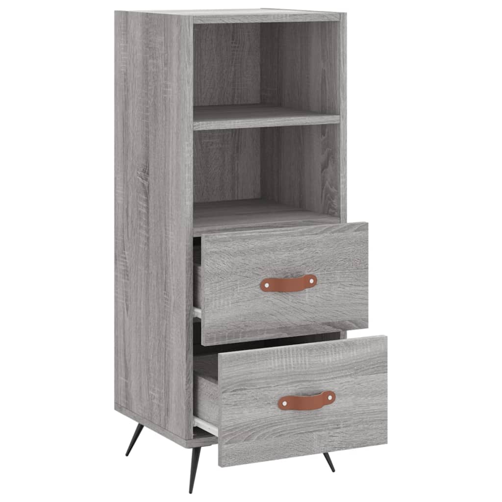 Sideboard Grau Sonoma 34,5x34x90 cm Holzwerkstoff - Pazzar.ch