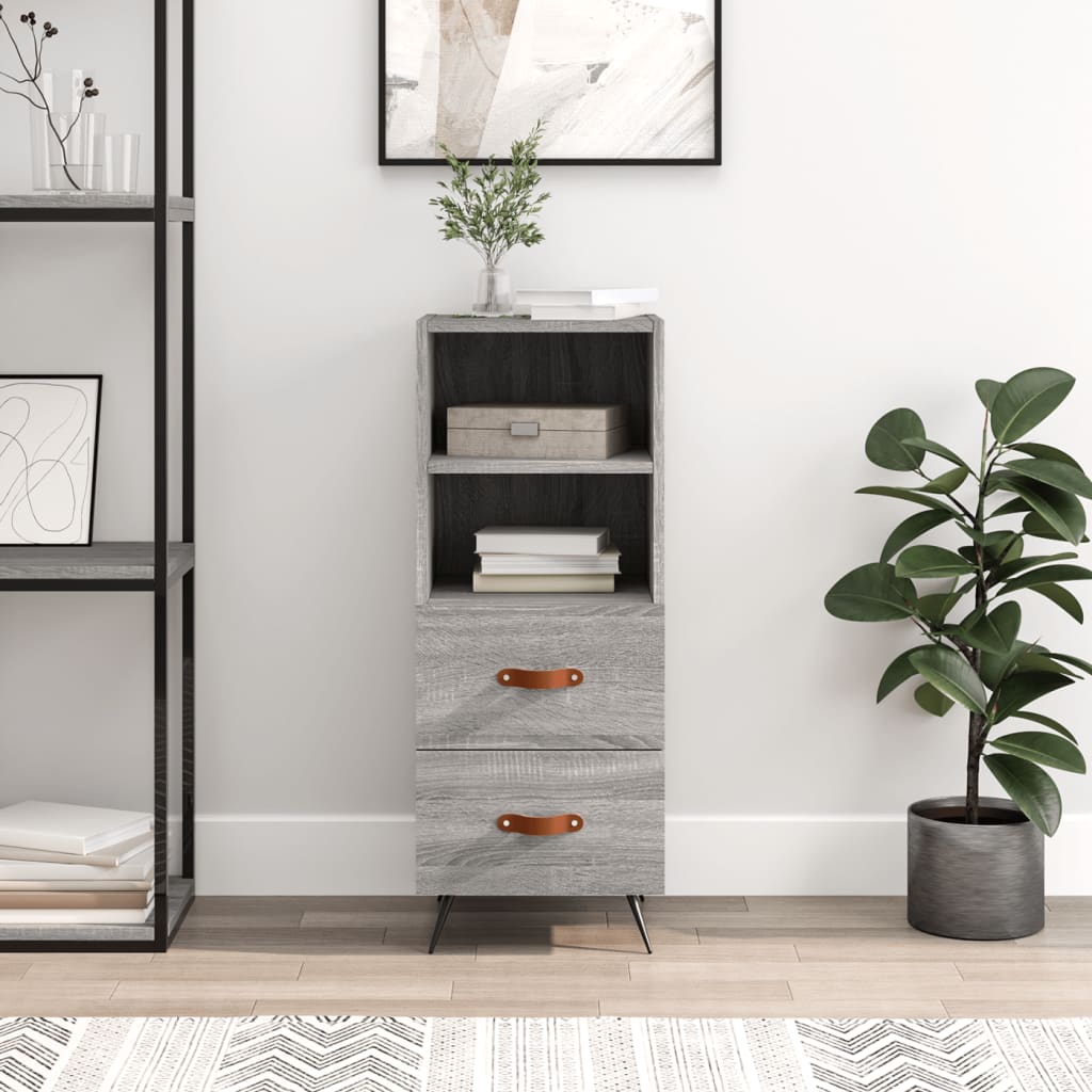 Sideboard Grau Sonoma 34,5x34x90 cm Holzwerkstoff - Pazzar.ch