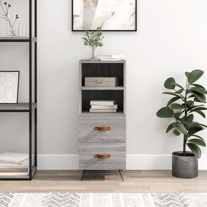 Sideboard Grau Sonoma 34,5x34x90 cm Holzwerkstoff - Pazzar.ch