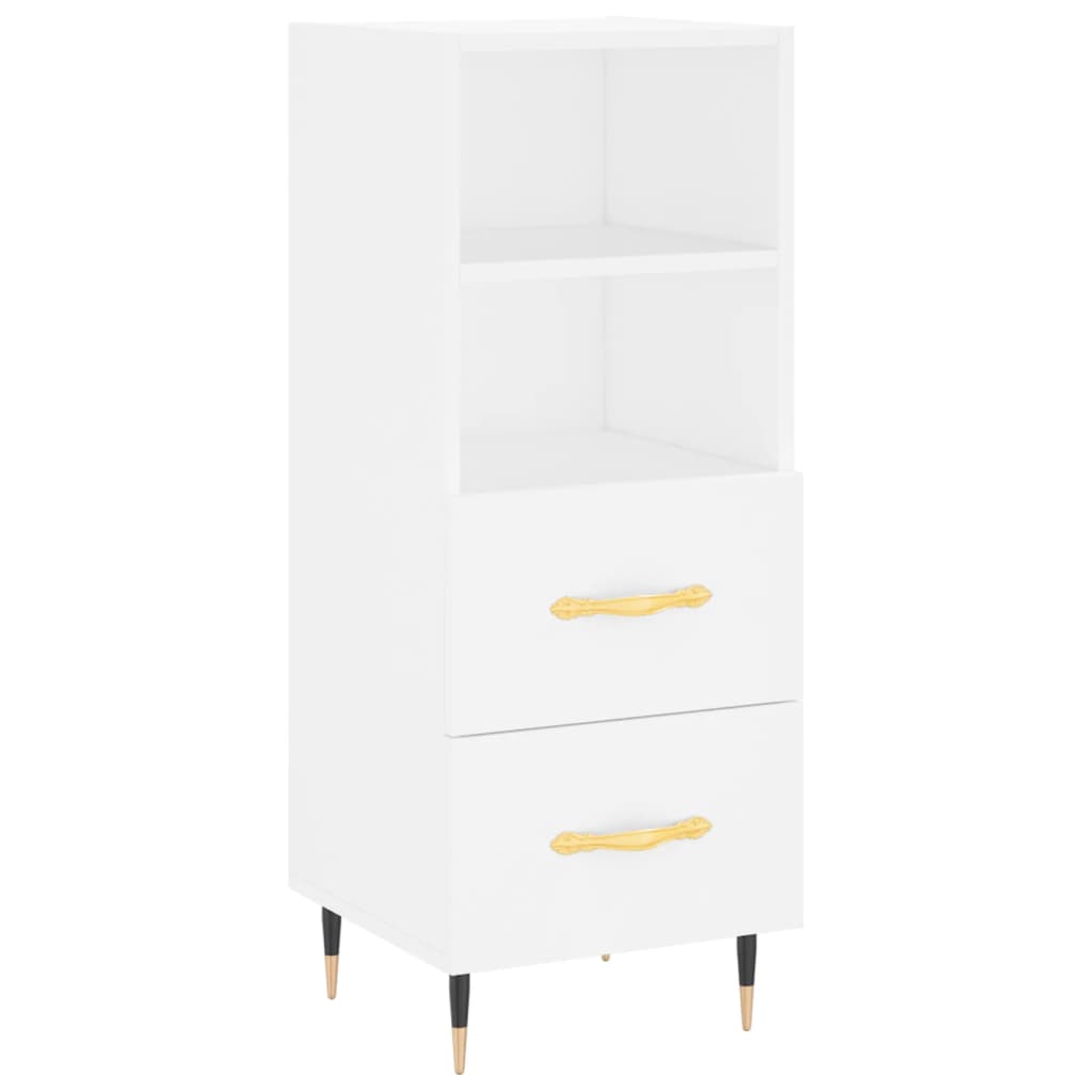 Sideboard Weiß 34,5x34x90 cm Holzwerkstoff - Pazzar.ch