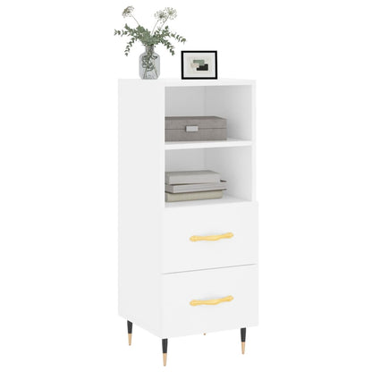 Sideboard Weiß 34,5x34x90 cm Holzwerkstoff - Pazzar.ch