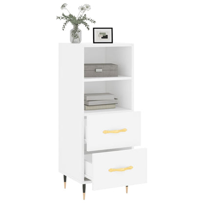 Sideboard Weiß 34,5x34x90 cm Holzwerkstoff - Pazzar.ch
