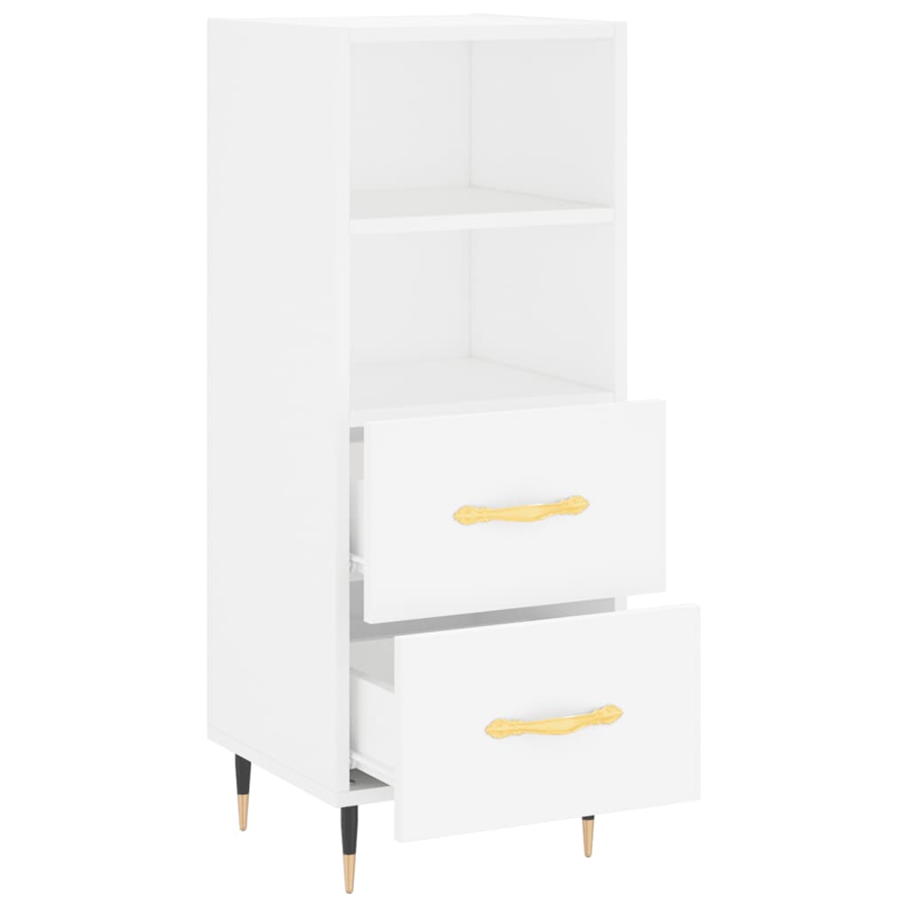 Sideboard Weiß 34,5x34x90 cm Holzwerkstoff - Pazzar.ch