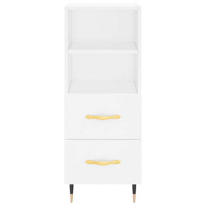 Sideboard Weiß 34,5x34x90 cm Holzwerkstoff - Pazzar.ch