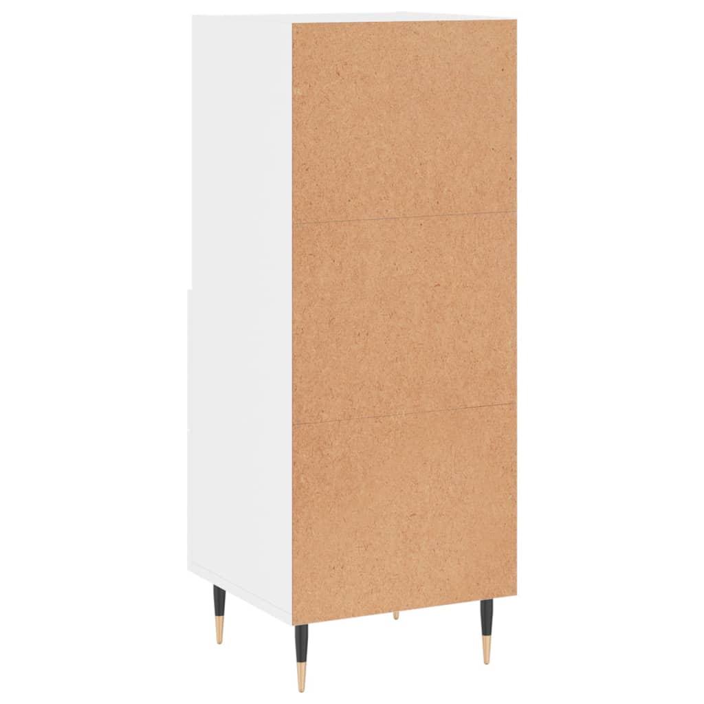 Sideboard Hochglanz-Weiß 34,5x34x90 cm Holzwerkstoff - Pazzar.ch