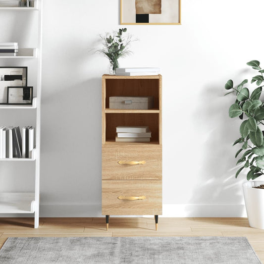Sideboard Sonoma-Eiche 34,5x34x90 cm Holzwerkstoff - Pazzar.ch
