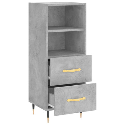 Sideboard Betongrau 34,5x34x90 cm Holzwerkstoff - Pazzar.ch