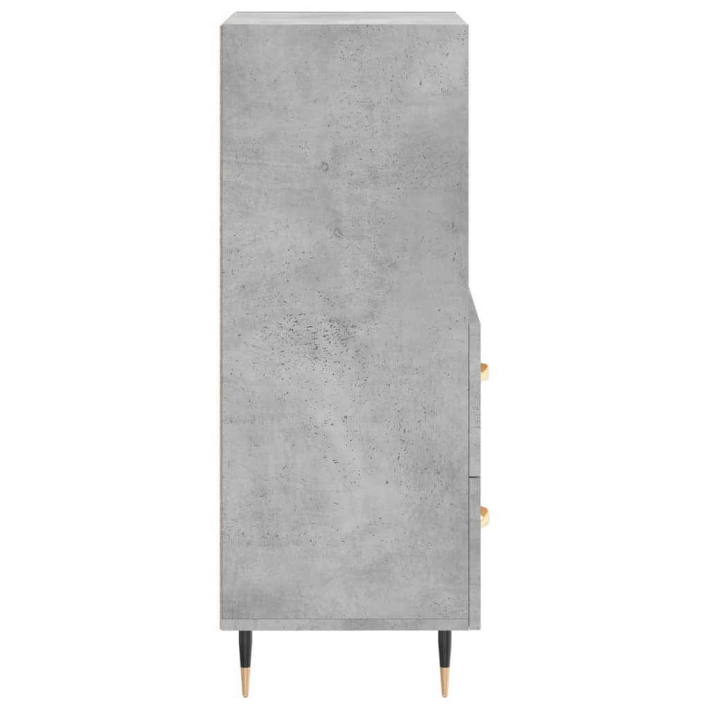 Sideboard Betongrau 34,5x34x90 cm Holzwerkstoff - Pazzar.ch
