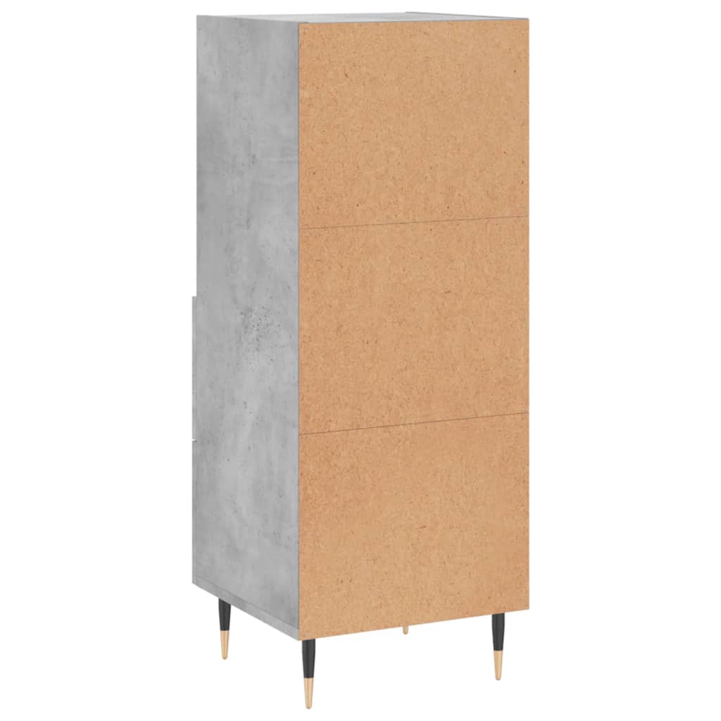 Sideboard Betongrau 34,5x34x90 cm Holzwerkstoff - Pazzar.ch