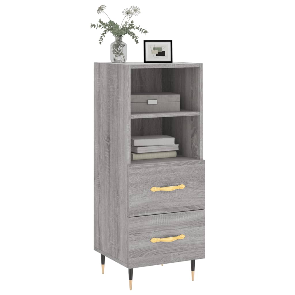 Sideboard Grau Sonoma 34,5x34x90 cm Holzwerkstoff - Pazzar.ch