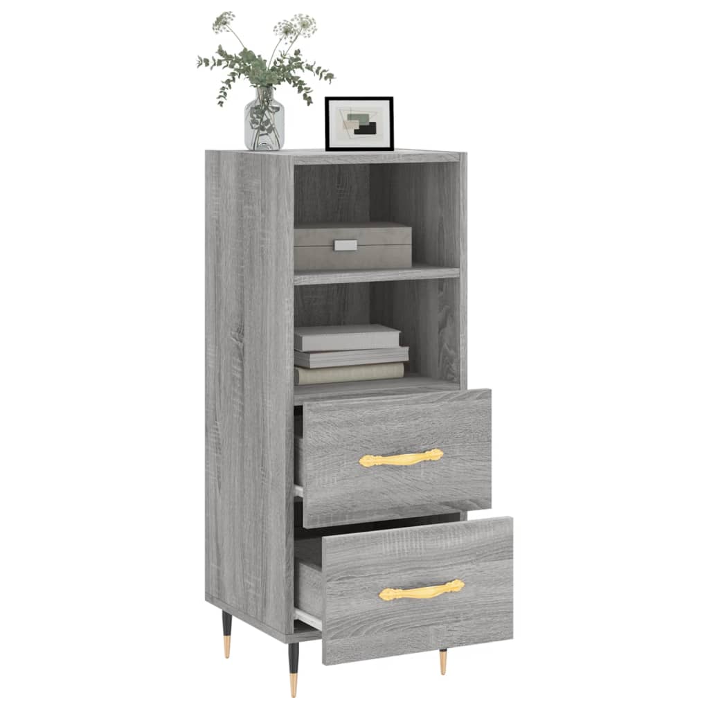 Sideboard Grau Sonoma 34,5x34x90 cm Holzwerkstoff - Pazzar.ch