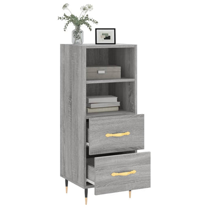 Sideboard Grau Sonoma 34,5x34x90 cm Holzwerkstoff - Pazzar.ch