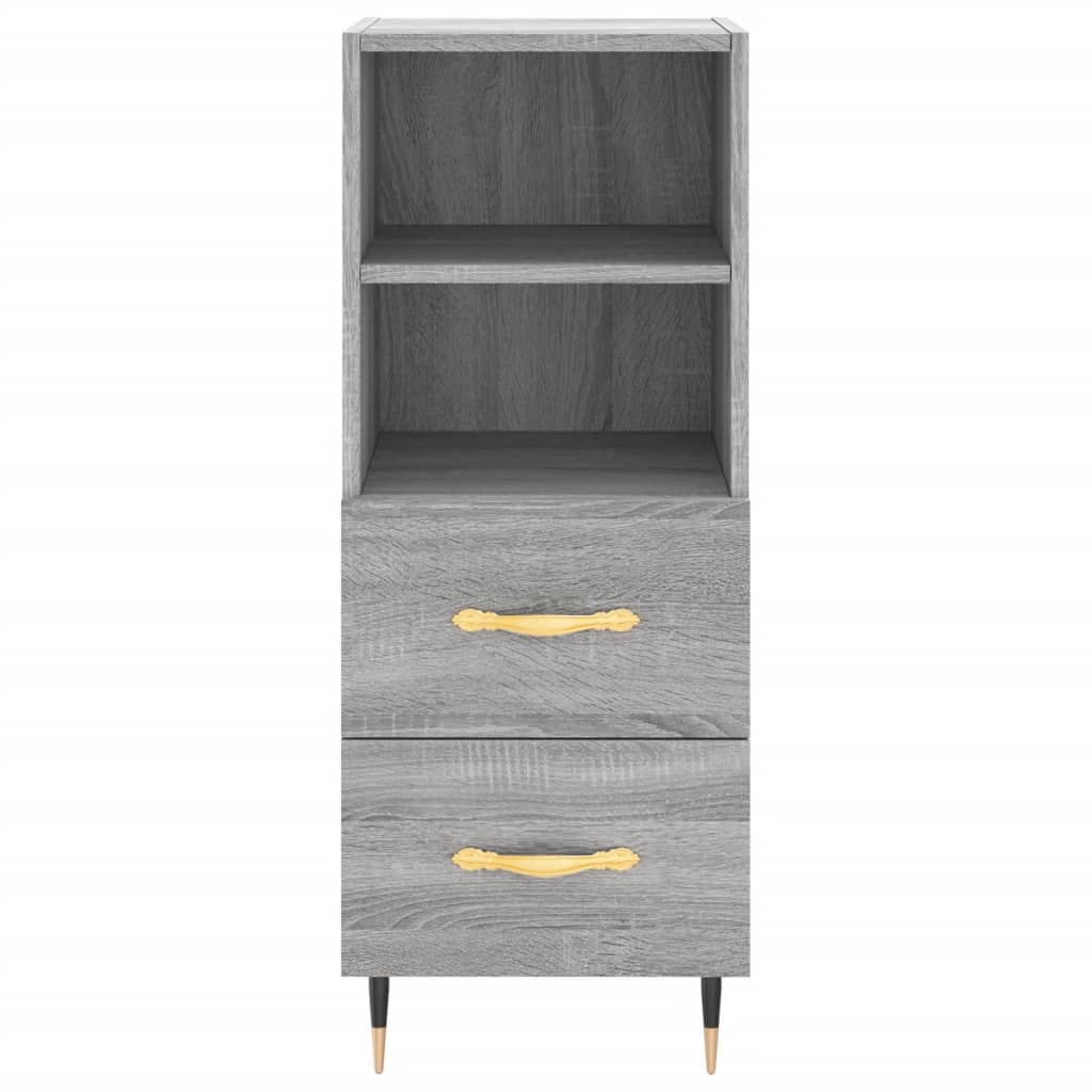 Sideboard Grau Sonoma 34,5x34x90 cm Holzwerkstoff - Pazzar.ch