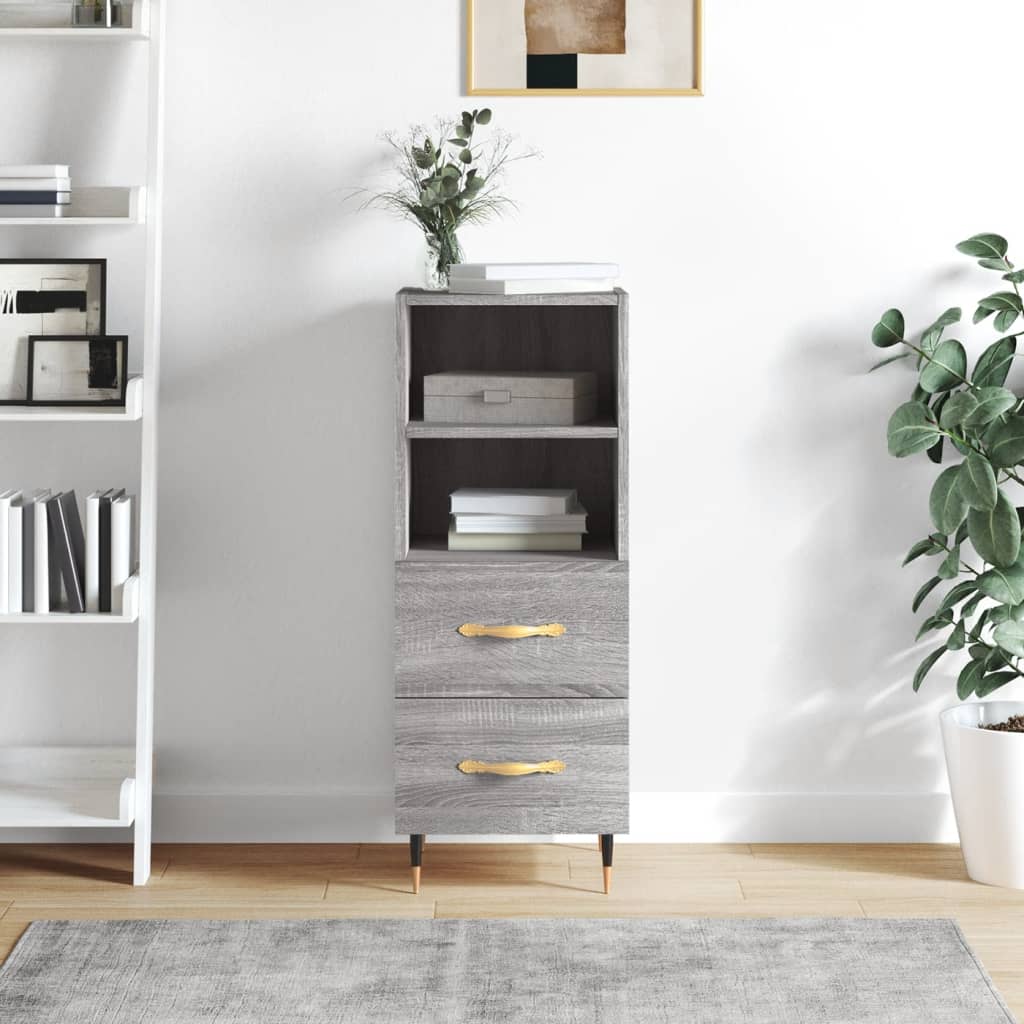 Sideboard Grau Sonoma 34,5x34x90 cm Holzwerkstoff - Pazzar.ch
