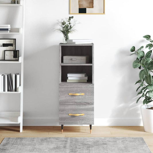 Sideboard Grau Sonoma 34,5x34x90 cm Holzwerkstoff - Pazzar.ch