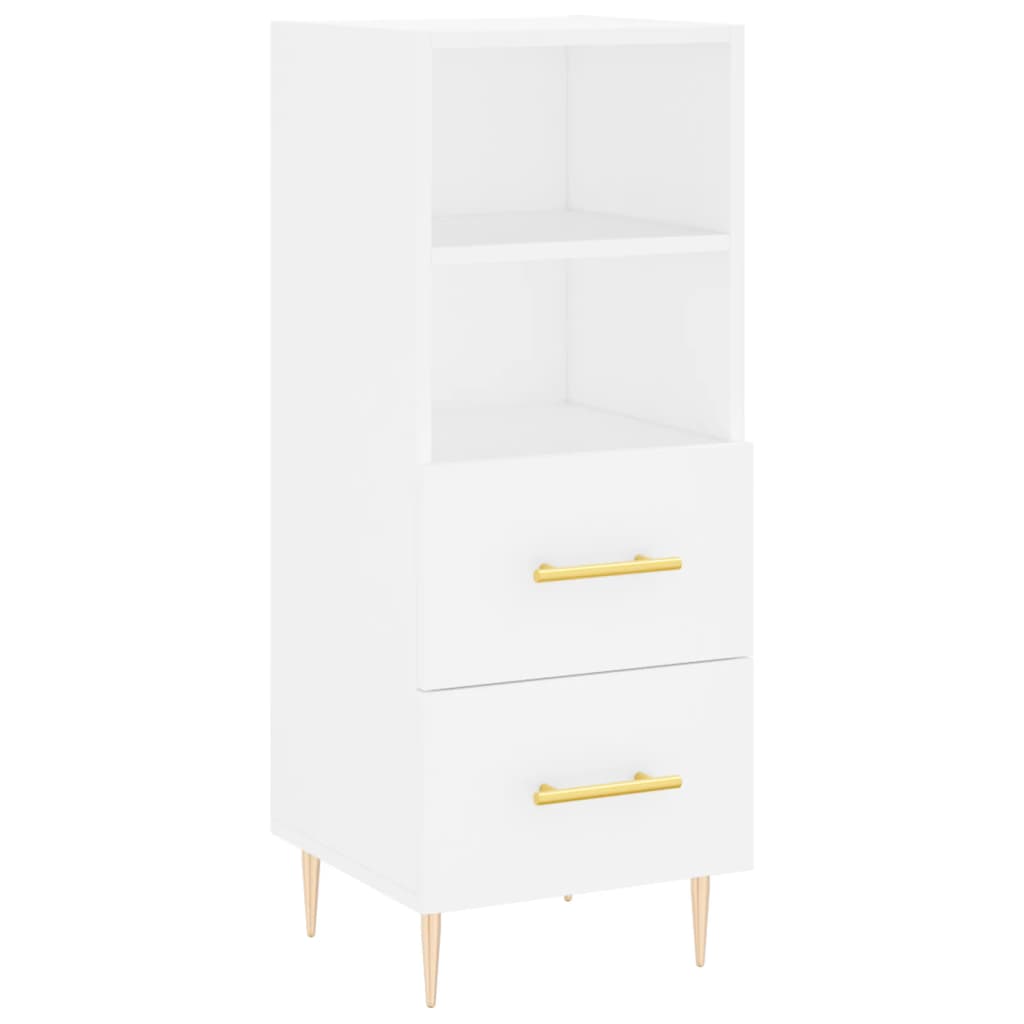Sideboard Weiß 34,5x34x90 cm Holzwerkstoff - Pazzar.ch