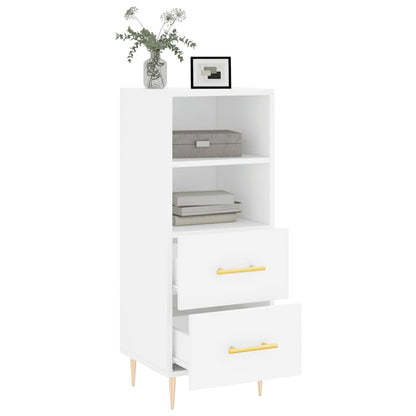 Sideboard Weiß 34,5x34x90 cm Holzwerkstoff - Pazzar.ch