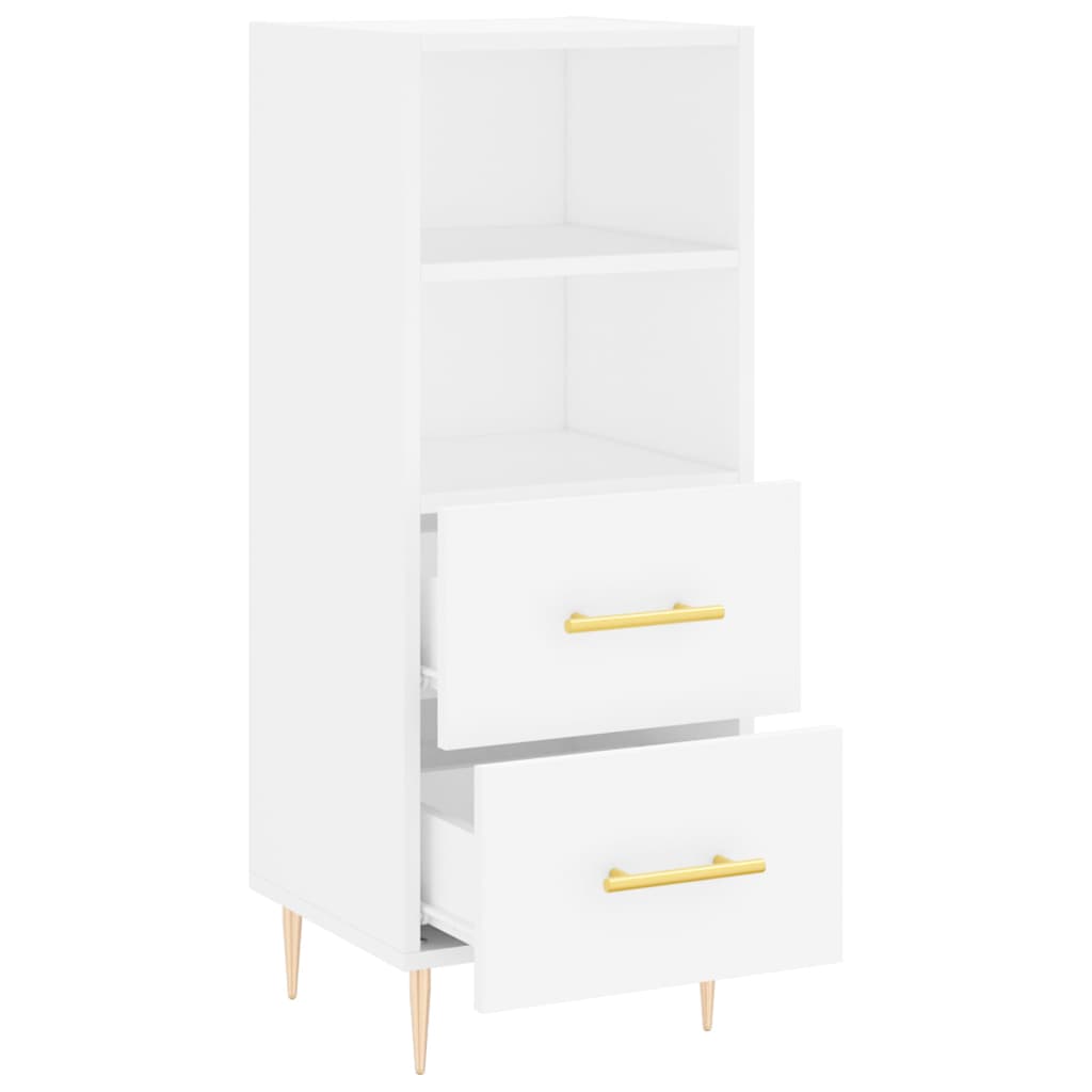 Sideboard Weiß 34,5x34x90 cm Holzwerkstoff - Pazzar.ch