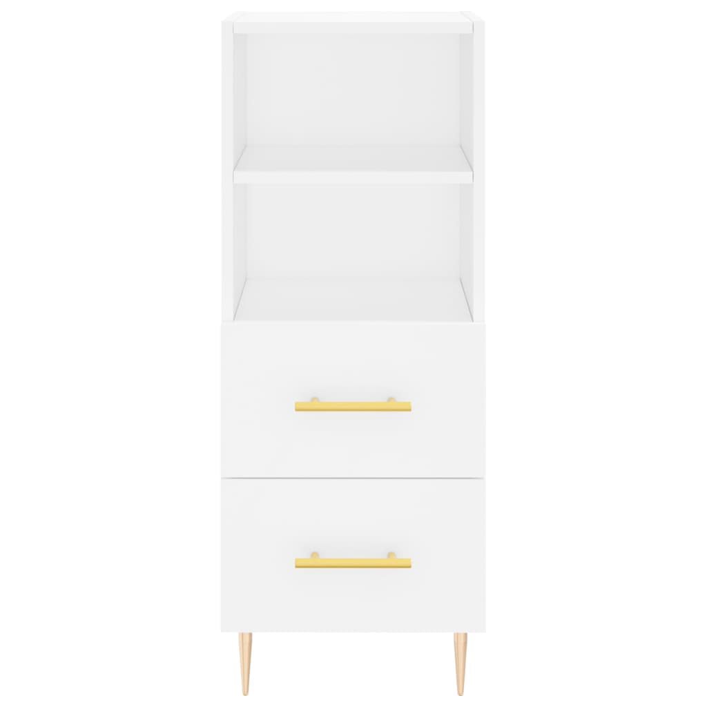 Sideboard Weiß 34,5x34x90 cm Holzwerkstoff - Pazzar.ch