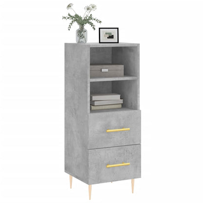 Sideboard Betongrau 34,5x34x90 cm Holzwerkstoff - Pazzar.ch