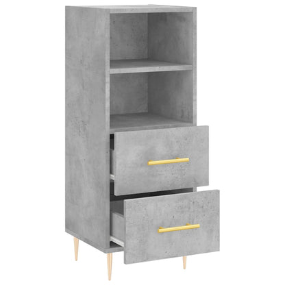 Sideboard Betongrau 34,5x34x90 cm Holzwerkstoff - Pazzar.ch