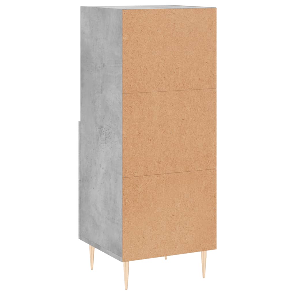 Sideboard Betongrau 34,5x34x90 cm Holzwerkstoff - Pazzar.ch