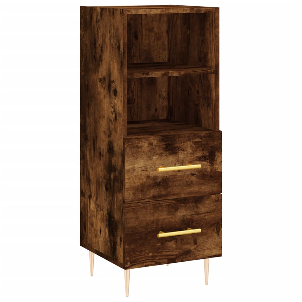 Sideboard Räuchereiche 34,5x34x90 cm Holzwerkstoff - Pazzar.ch