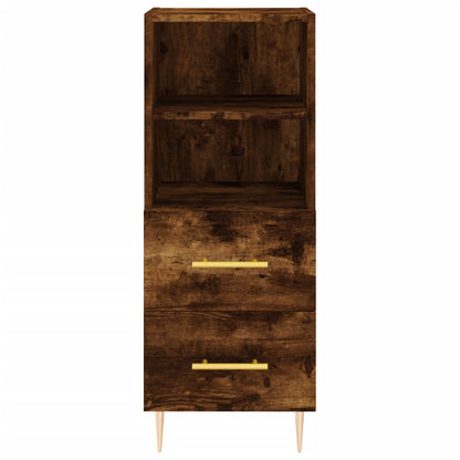 Sideboard Räuchereiche 34,5x34x90 cm Holzwerkstoff - Pazzar.ch