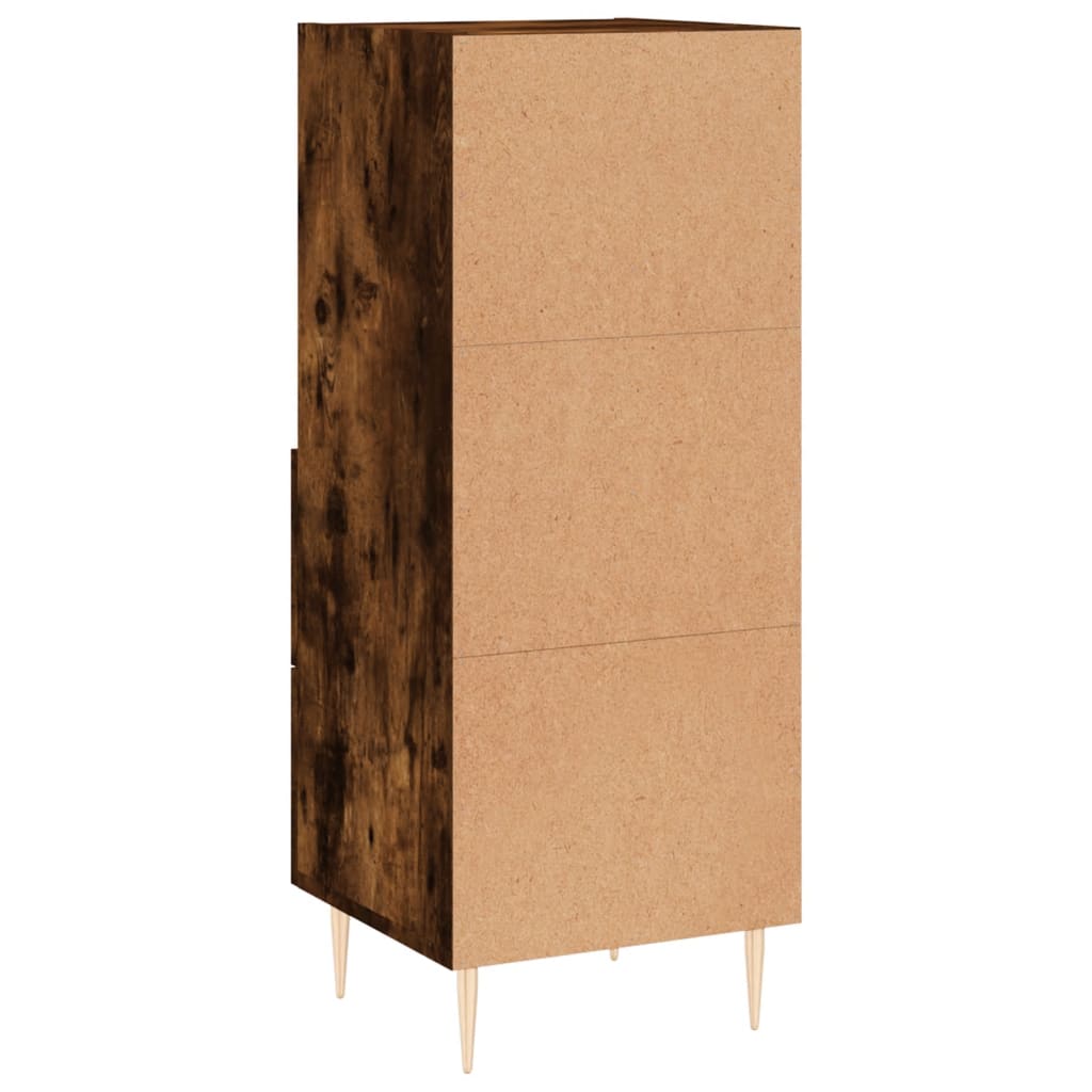 Sideboard Räuchereiche 34,5x34x90 cm Holzwerkstoff - Pazzar.ch
