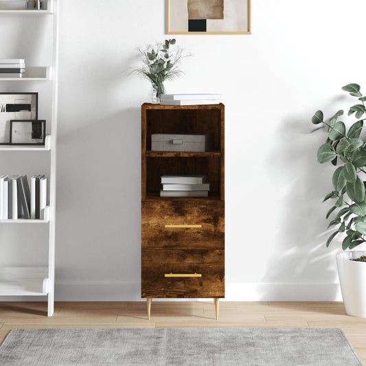Sideboard Räuchereiche 34,5x34x90 cm Holzwerkstoff - Pazzar.ch
