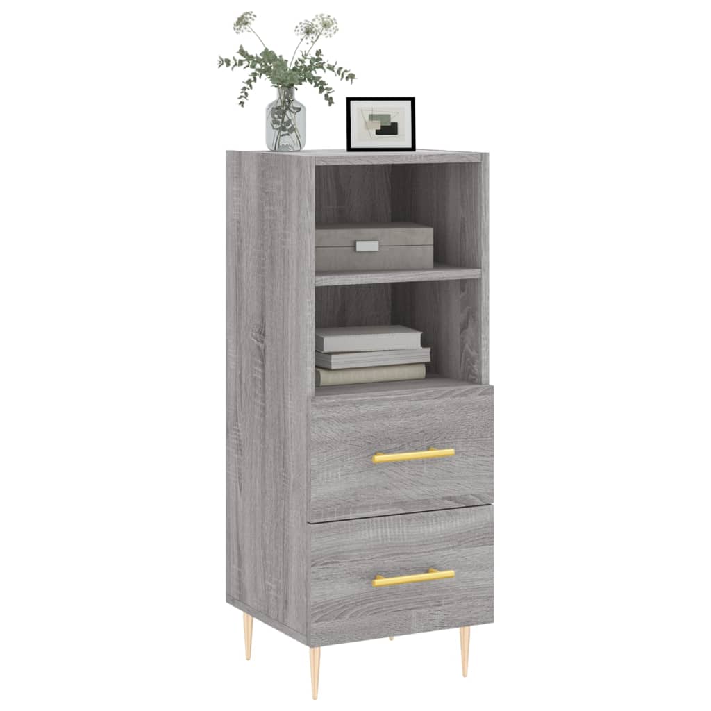 Sideboard Grau Sonoma 34,5x34x90 cm Holzwerkstoff - Pazzar.ch