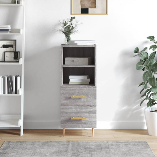 Sideboard Grau Sonoma 34,5x34x90 cm Holzwerkstoff - Pazzar.ch
