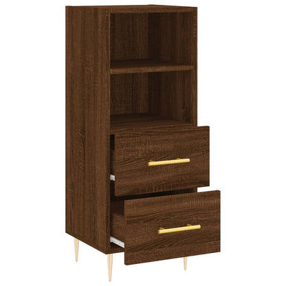 Sideboard Braun Eichen-Optik 34,5x34x90 cm Holzwerkstoff - Pazzar.ch