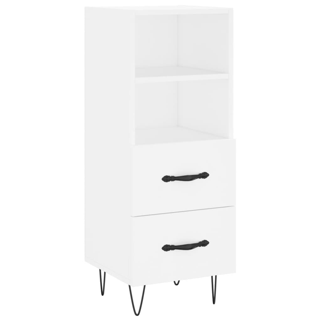 Sideboard Weiß 34,5x34x90 cm Holzwerkstoff - Pazzar.ch