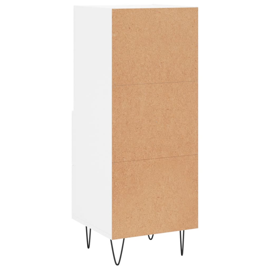 Sideboard Weiß 34,5x34x90 cm Holzwerkstoff - Pazzar.ch