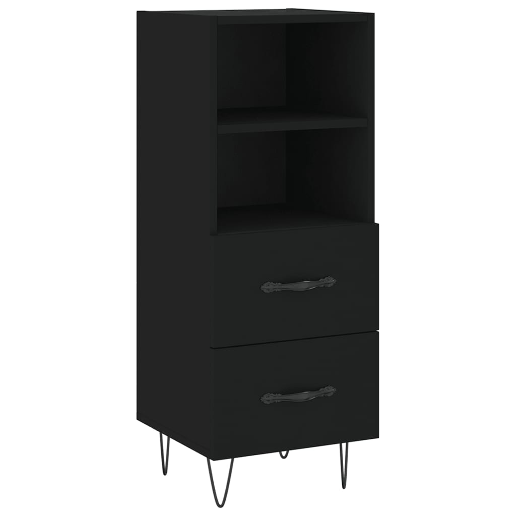 Sideboard Schwarz 34,5x34x90 cm Holzwerkstoff - Pazzar.ch