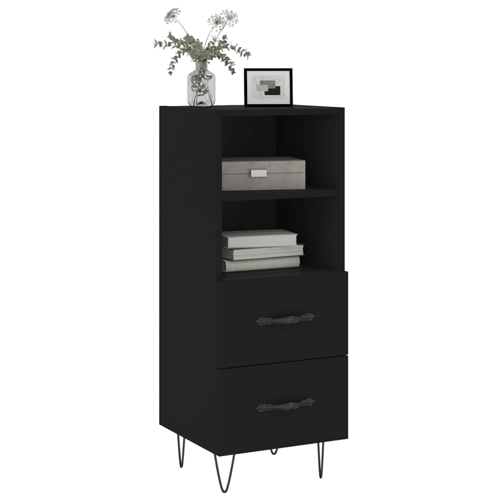 Sideboard Schwarz 34,5x34x90 cm Holzwerkstoff - Pazzar.ch