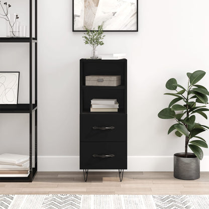 Sideboard Schwarz 34,5x34x90 cm Holzwerkstoff - Pazzar.ch