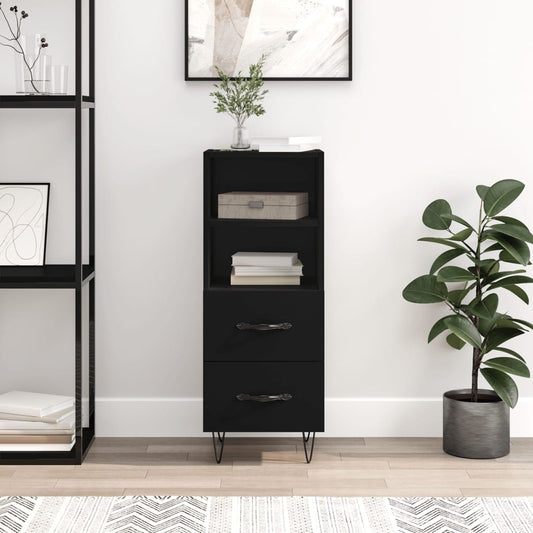 Sideboard Schwarz 34,5x34x90 cm Holzwerkstoff - Pazzar.ch