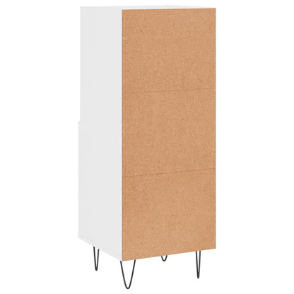 Sideboard Hochglanz-Weiß 34,5x34x90 cm Holzwerkstoff - Pazzar.ch
