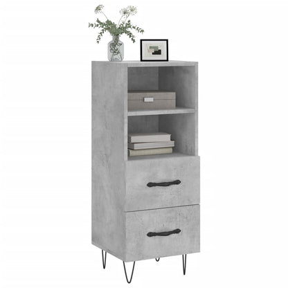 Sideboard Betongrau 34,5x34x90 cm Holzwerkstoff - Pazzar.ch