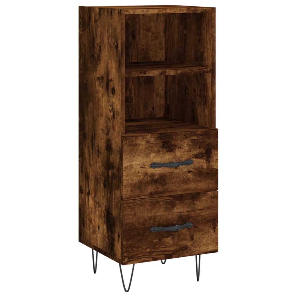 Sideboard Räuchereiche 34,5x34x90 cm Holzwerkstoff - Pazzar.ch