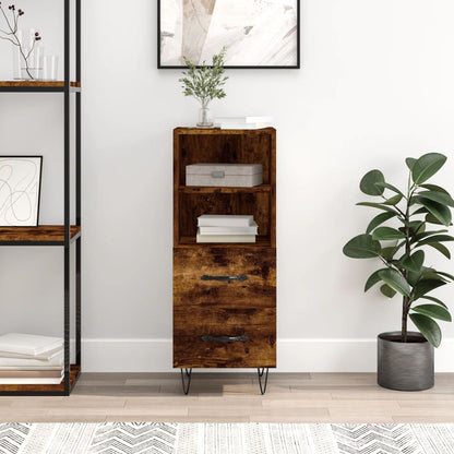 Sideboard Räuchereiche 34,5x34x90 cm Holzwerkstoff - Pazzar.ch