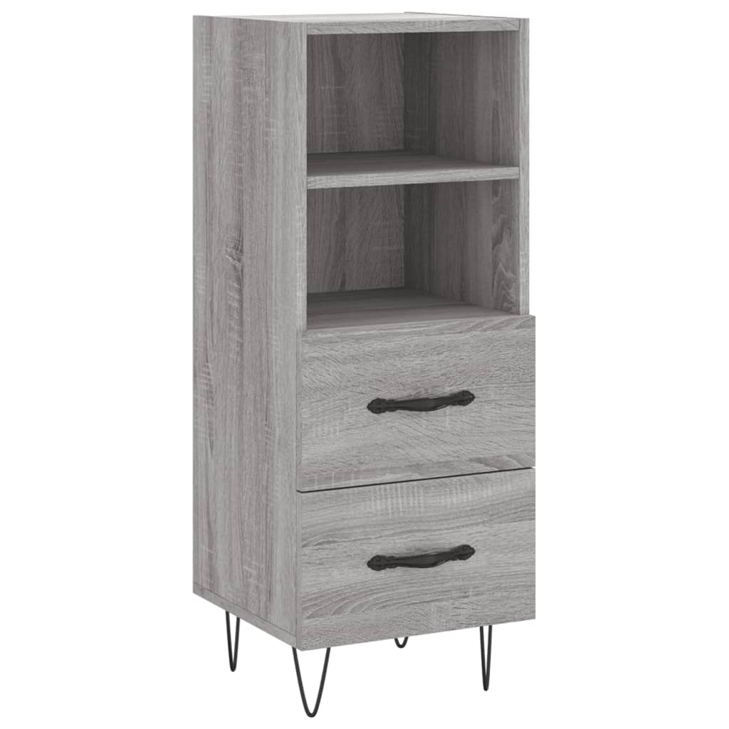 Sideboard Grau Sonoma 34,5x34x90 cm Holzwerkstoff - Pazzar.ch