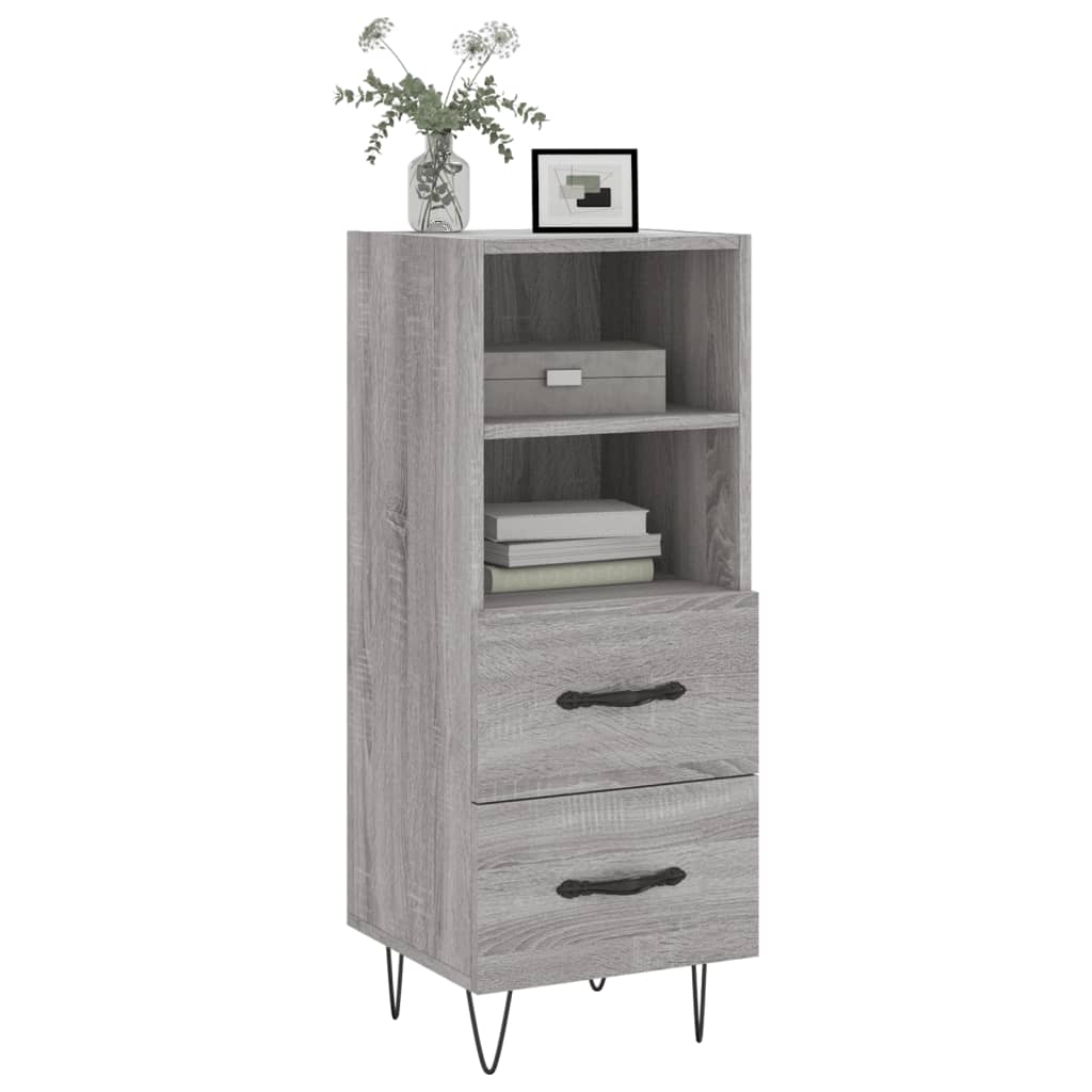 Sideboard Grau Sonoma 34,5x34x90 cm Holzwerkstoff - Pazzar.ch