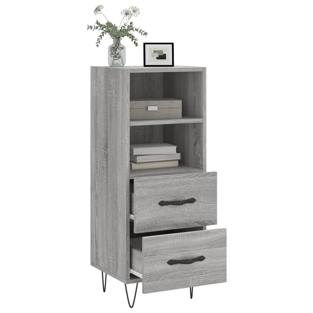Sideboard Grau Sonoma 34,5x34x90 cm Holzwerkstoff - Pazzar.ch